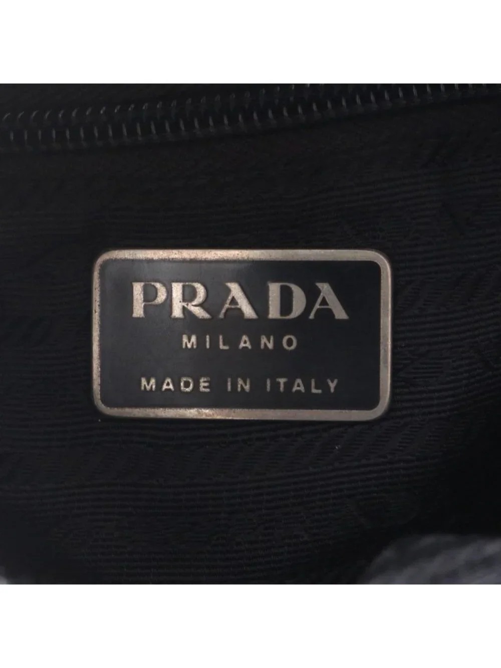 Prada Tessuto Nylon Leather Backpack Shoulder Bag Black